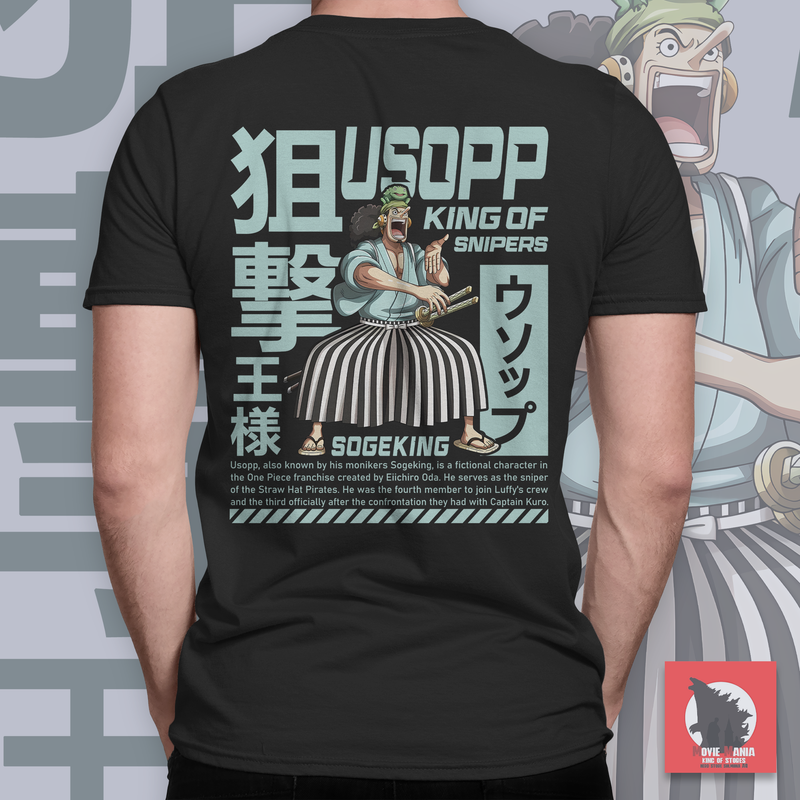Usopp - BZ TEE - T-Shirt - True Captain - One Piece T-Shirt - OnePiece Tshirt - Maglietta UNISEX
