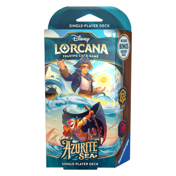 Disney Lorcana – Starter Deck Ambra Rubino – Mare di Azzurrite – Azurite Sea – Inglese - PREORDINE 27/11/24