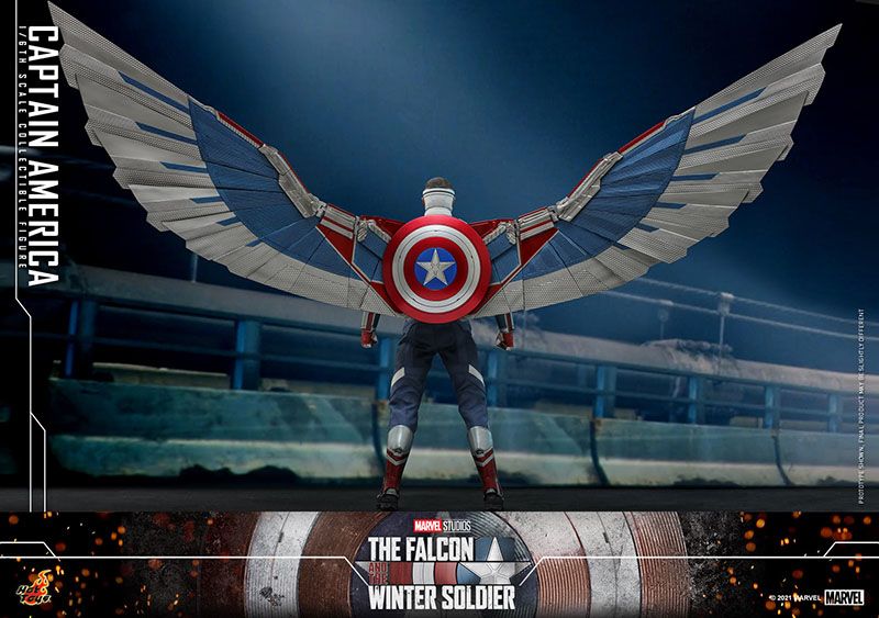 THE FALCON AND THE WINTER SOLDIER ACTION FIGURE 1/6 CAPTAIN AMERICA 30 CM