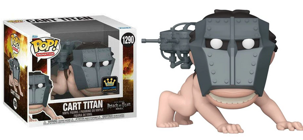 Attack On Titan Funko Pop Vinile Figura Super Cart Titan Esclusiva 9 cm