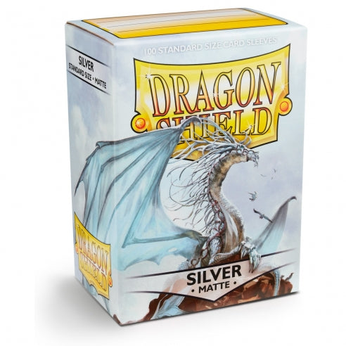 Standard - Matte Silver (100 Bustine) - Dragon Shield