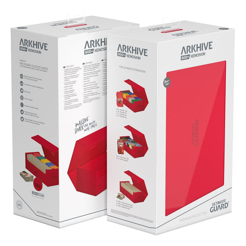 Ultimate Guard Arkhive 800+ XenoSkin monocolore rosso