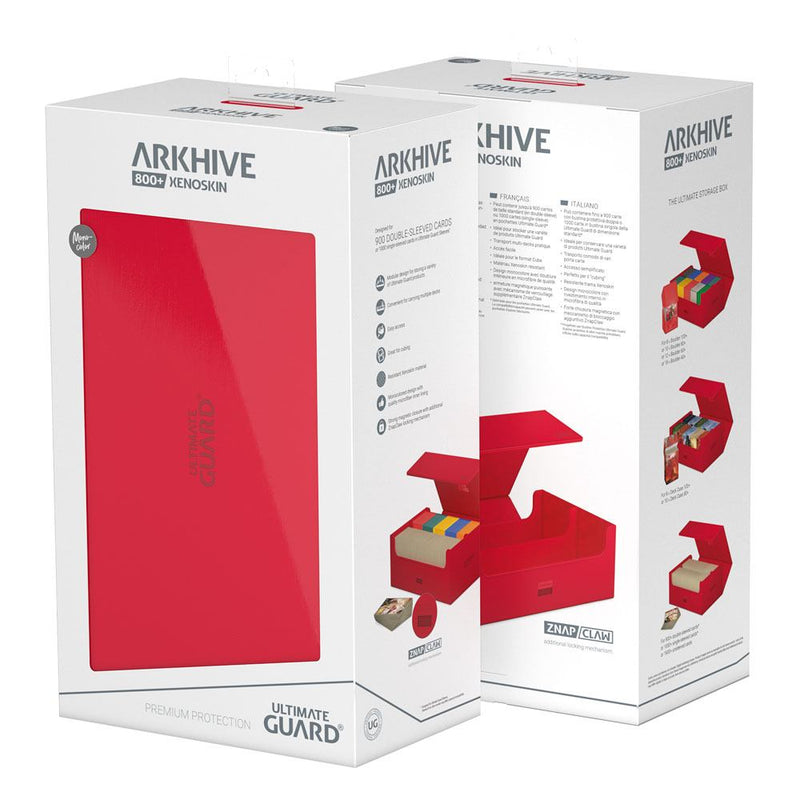 Ultimate Guard Arkhive 800+ XenoSkin monocolore rosso