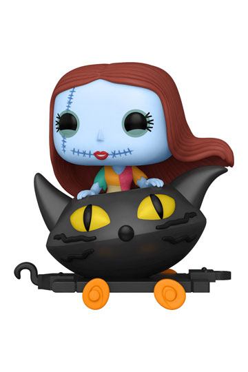 Nightmare before Christmas POP! Disney Train Cart Vinyl Figure Sally in Cat Cart 9 cm