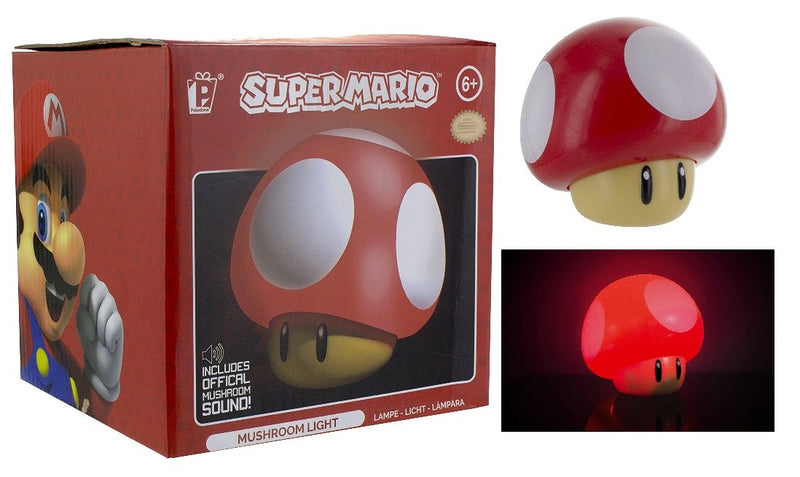 Nintendo Super Mario Fungo Lampada 3D