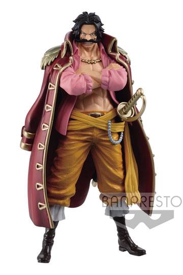 COPIA ESPOSTA IN VETRINA One Piece DXF Grandline Men PVC Statue Gold Roger (Wano Kuni) 17 cm