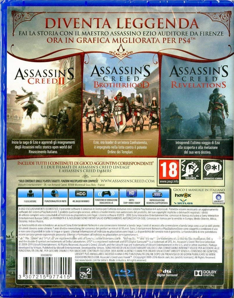 Assassin's Creed The Ezio Collection - HD Collection - PlayStation 4