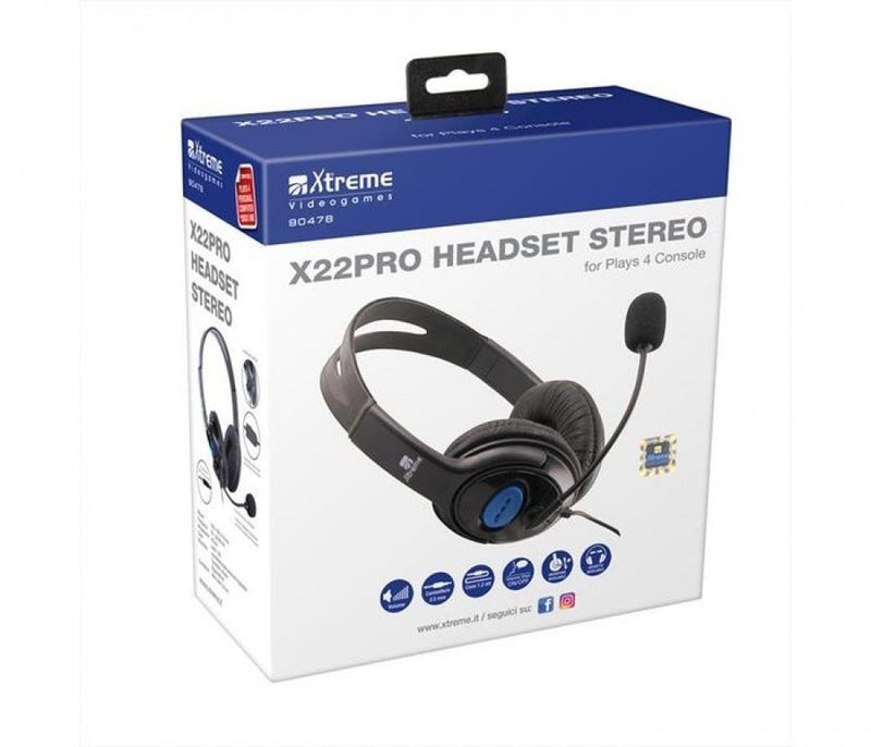 X22PRO Headset 2.0+Microfono PS4, XONE, VR, PC