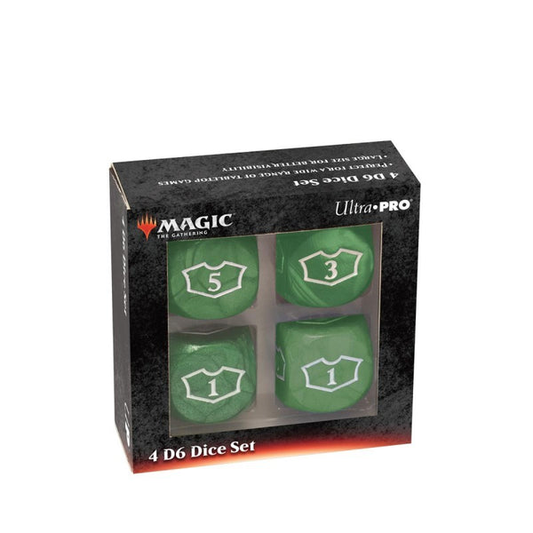 ULTRA PRO - DELUXE 22MM GREEN MANA LOYALTY DICE SET FOR MAGIC: THE GATHERING