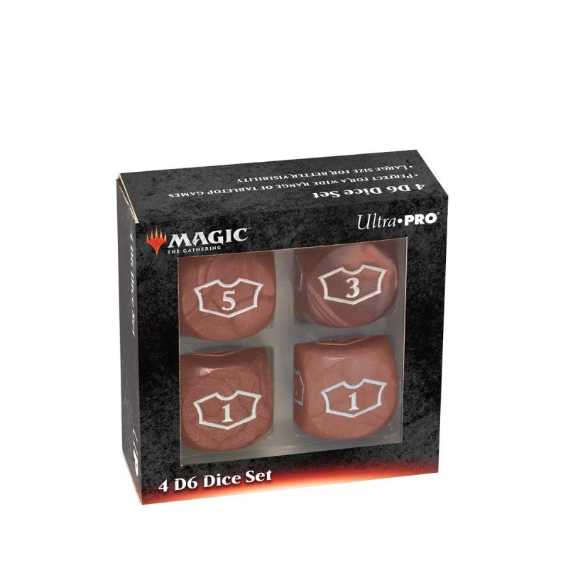ULTRA PRO - DELUXE 22MM RED MANA LOYALTY DICE SET FOR MAGIC: THE GATHERING