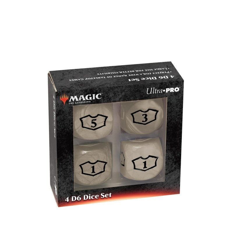 ULTRA PRO - DELUXE 22MM WHITE MANA LOYALTY DICE SET FOR MAGIC: THE GATHERING