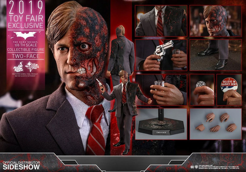 The Dark Knight Movie Masterpiece Action Figure 1/6 Two-Face 2019 Toy Fair Exclusive 31 cm