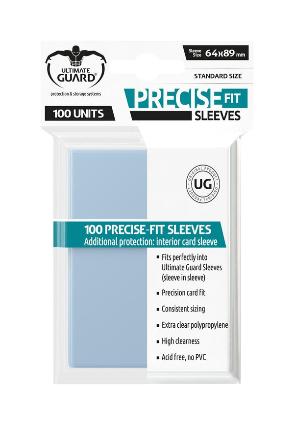 Ultimate Guard Precise-Fit Sleeves Standard Size Transparent (100) PERFECT SIZE