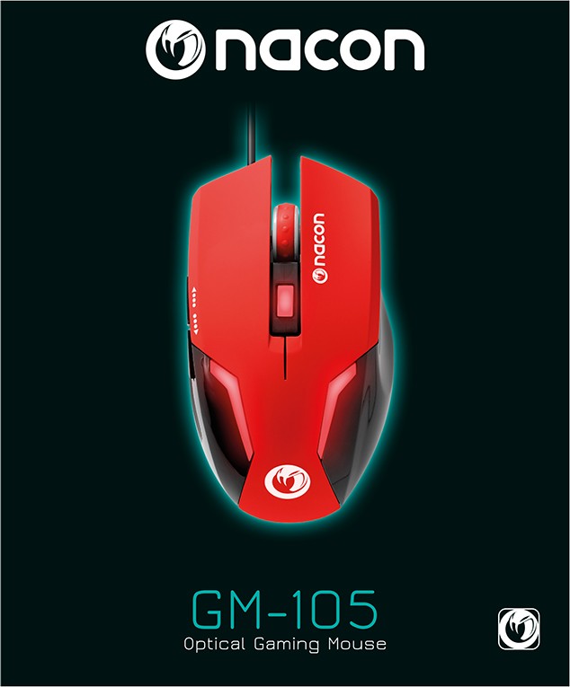 Nacon Optical Gaming Mouse GM-105 Red