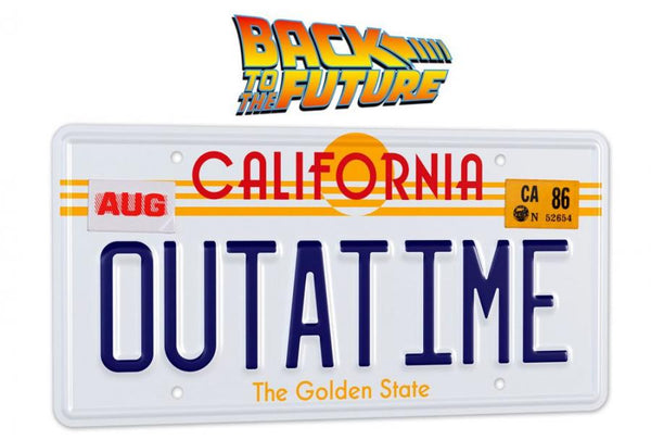Back To The Future Replica 1-1 ´Outatime´ DeLorean License Plate