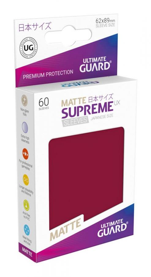 Ultimate Guard Supreme UX Sleeves Japanese Size Matte Burgundy (60)