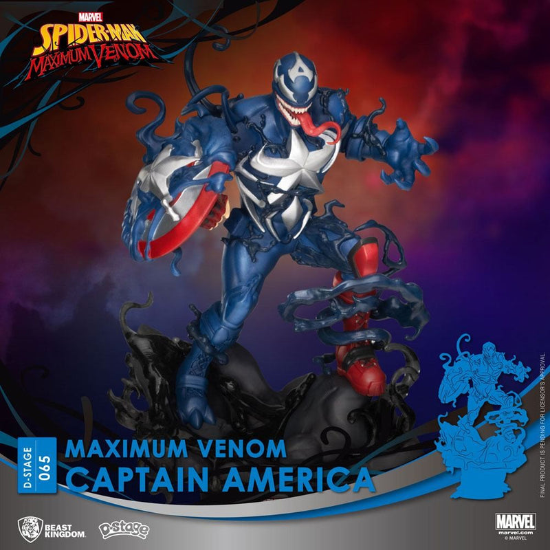 Marvel Comics D-Stage PVC Diorama Maximum Venom Captain America 16 cm