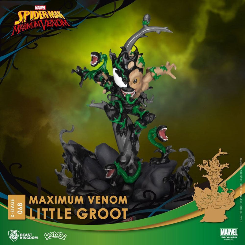 Marvel Comics D-Stage PVC Diorama Maximum Venom Little Groot 16 cm