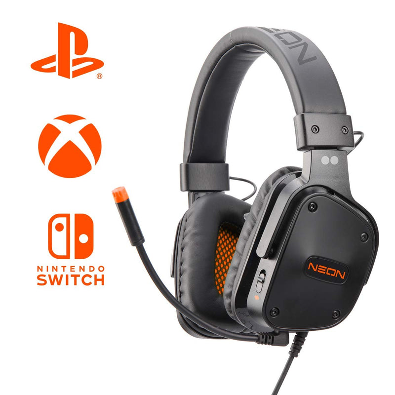 NEON Gaming Headset Orange (Ps4-XboxOne-Switch)