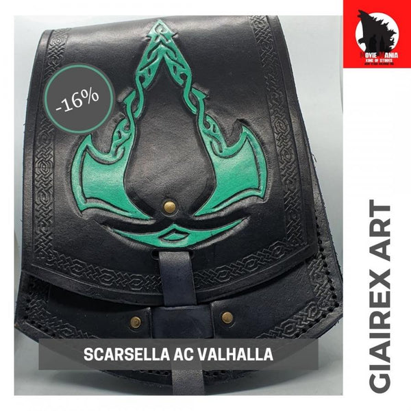 SCARSELLA ASSASSIN'S CREED VALHALLA 100% ARTIGIANALE by Giairex Art