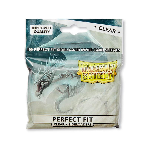 13101 Dragon Shield Standard Perfect Fit Sideloading Sleeves - Clear-Clear (100 Sleeves) perfect size