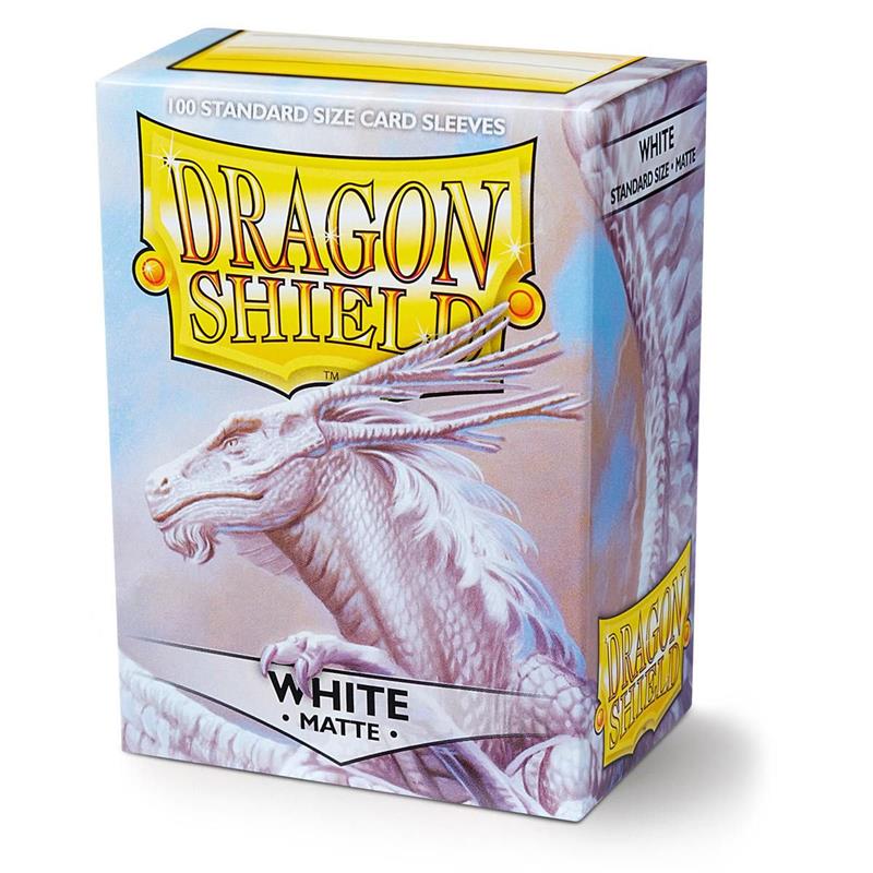 11005 Dragon Shield Standard Sleeves - Matte White (100 Sleeves)