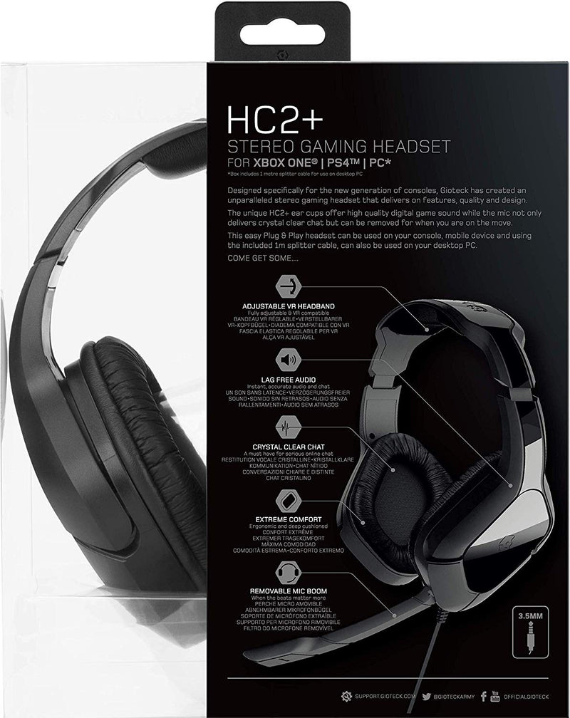 Gioteck HC2+ Wired Stereo Headset (PS4/ONE/PC)
