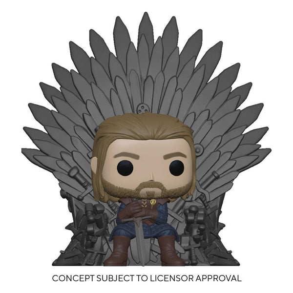 Game of Thrones POP! Deluxe Vinyl Figure Ned Stark on Throne 9 cm PREORDINE