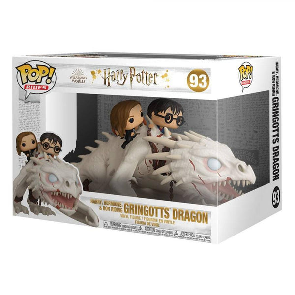 Harry Potter POP! Rides Vinyl Figure Dragon w-Harry, Ron, & Hermione 15 cm