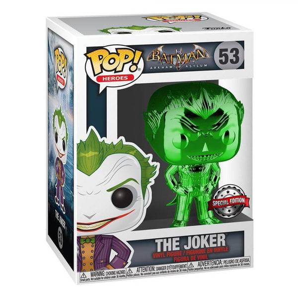 DC POP! Heroes Vinyl Figure The Joker (Green Chrome) 9 cm