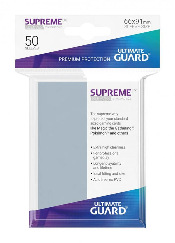 Ultimate Guard Supreme UX Sleeves Standard Size Transparent (50) BUSTE TRASPARENTI ECONOMICHE