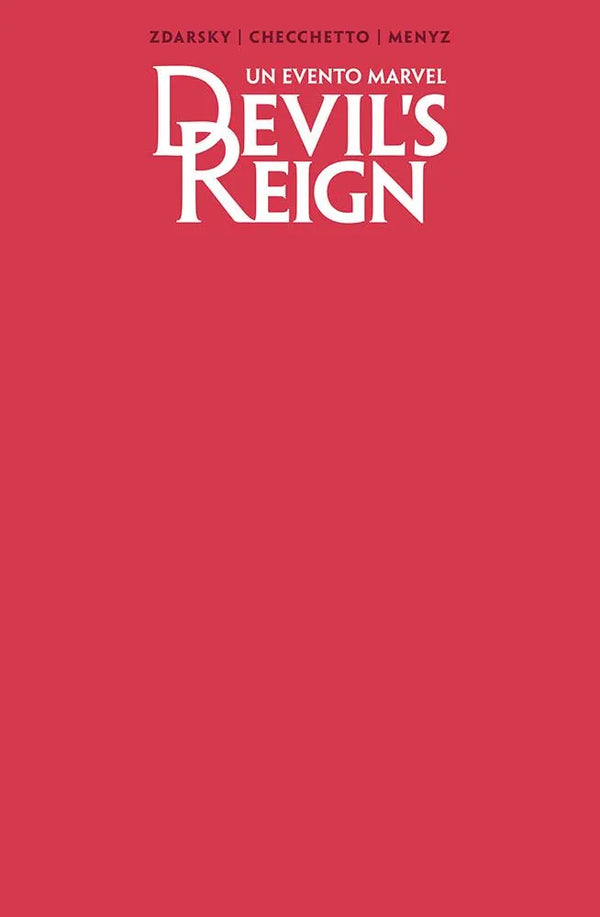 Devil's Reign 1 Variant Cover Red Marvel Miniserie 257