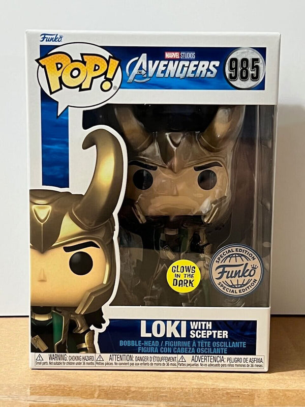 FUNKO POPS Marvel Loki w/Scepter