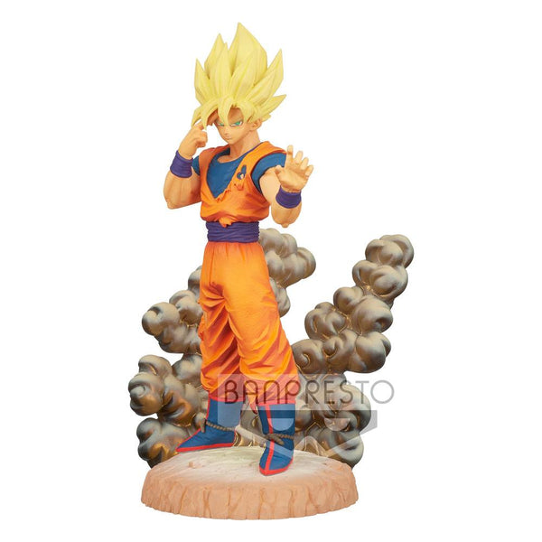 Dragon Ball Z History Box PVC Statue Son Goku Vo. 2 13 cm aperto e esposto in vetrina