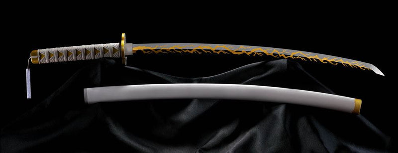 Demon Slayer: Kimetsu no Yaiba Proplica Replica 1/1 Nichirin Sword (Zenitsu Agatsuma) 88 cm