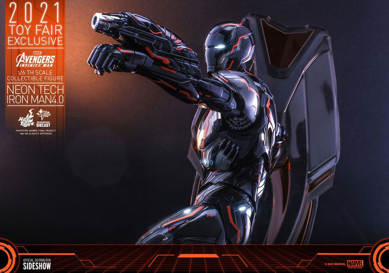 PREORDINE Avengers: Infinity War Action Figure 1/6 Iron Man Neon Tech 4.0 2021 Toy Fair Exclusive 32 cm